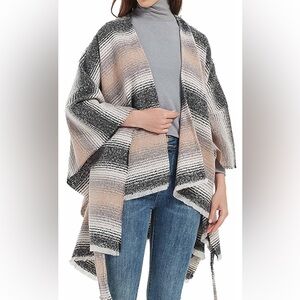 One size shawl wrap with belt